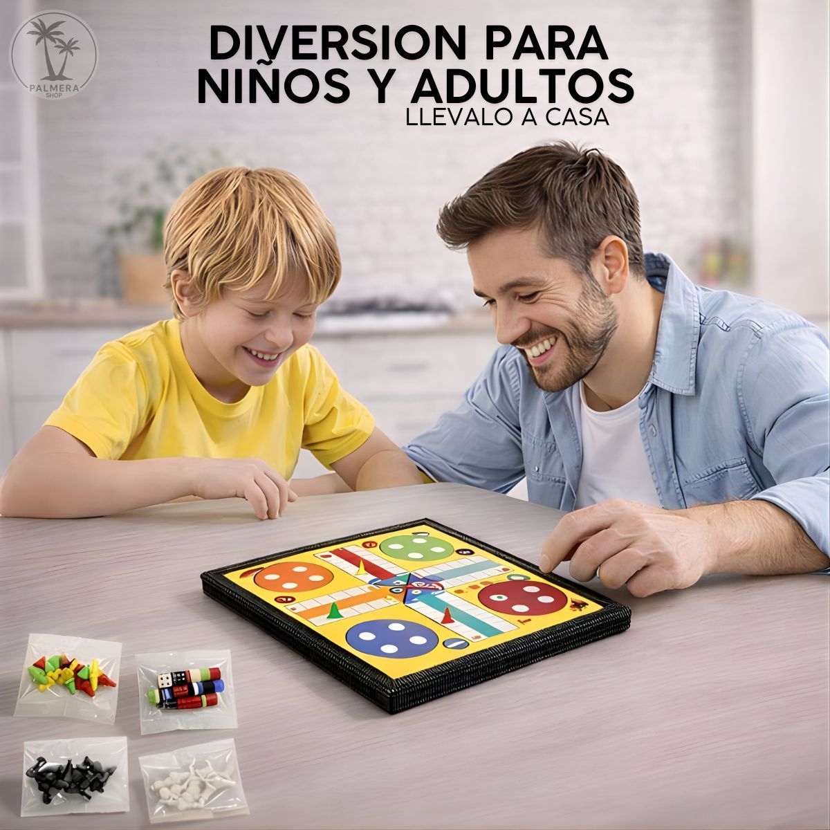 GENERICO - juegos de mesa estrategia mini ajedrez parques damas magnetico 5-1