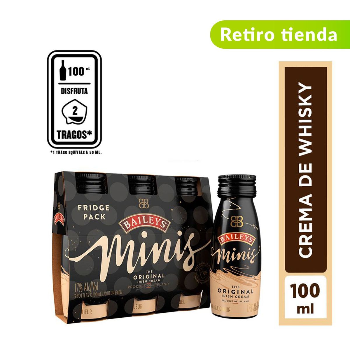  - Crema De Whisky Baileys Minis Tripack 300 ml