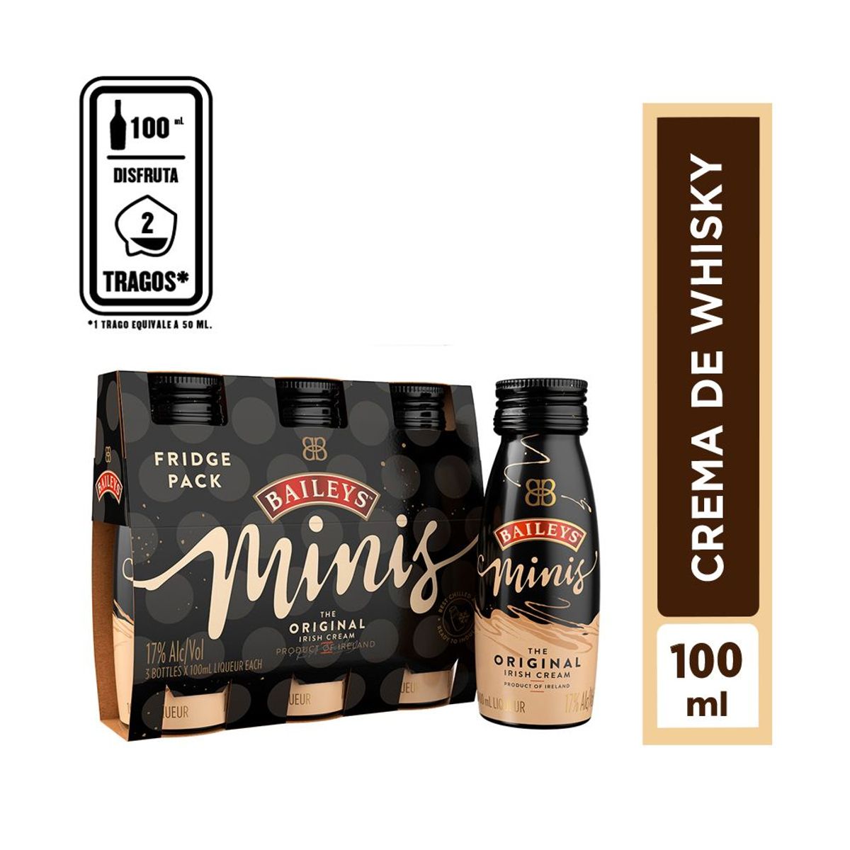  - Crema De Whisky Baileys Minis Tripack 300 ml