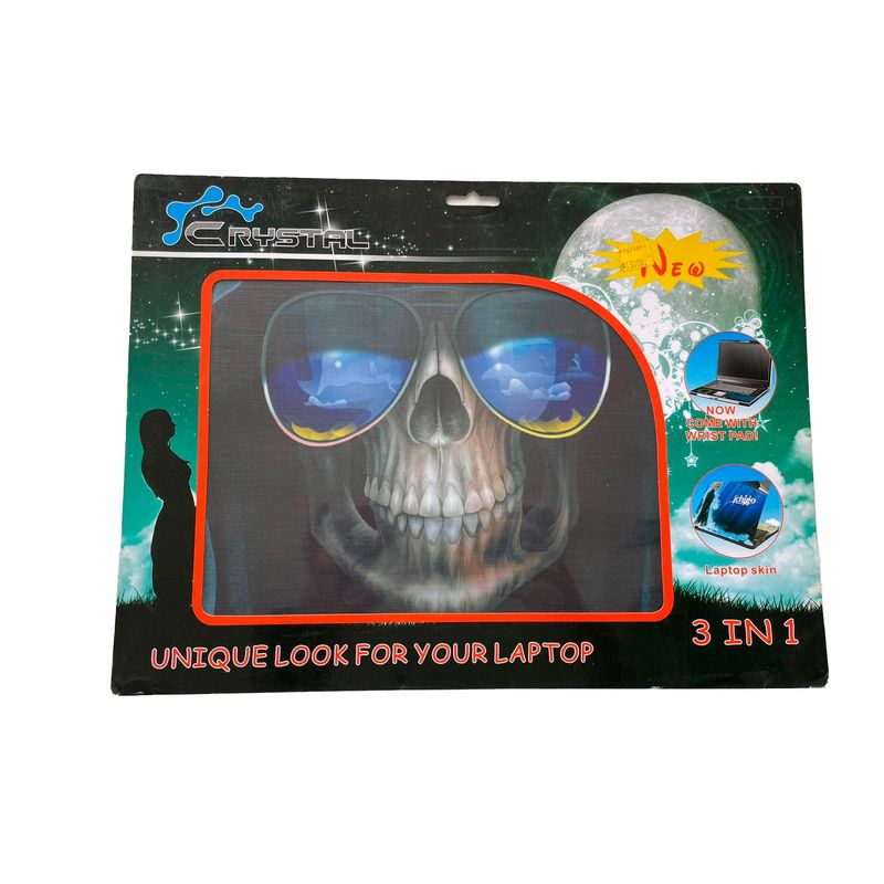GENERICO - Calcomania Para Laptop De 15 Pulgadas, 15 Pulgadas, calavera