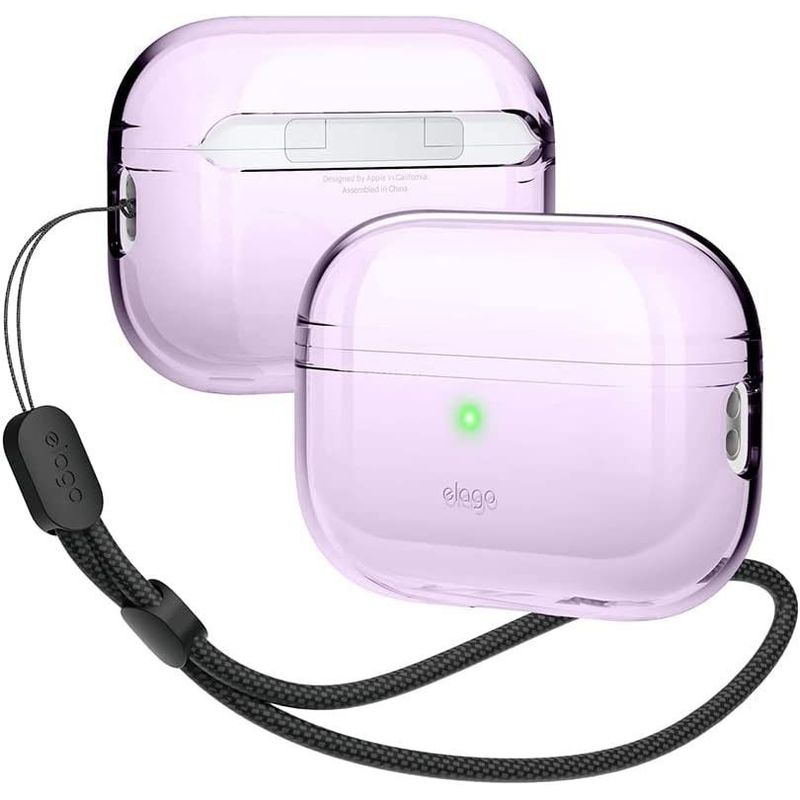 ELAGO - ELAGO Estuche Compatible Airpods Pro 2 Con Cordón Clear Lavanda