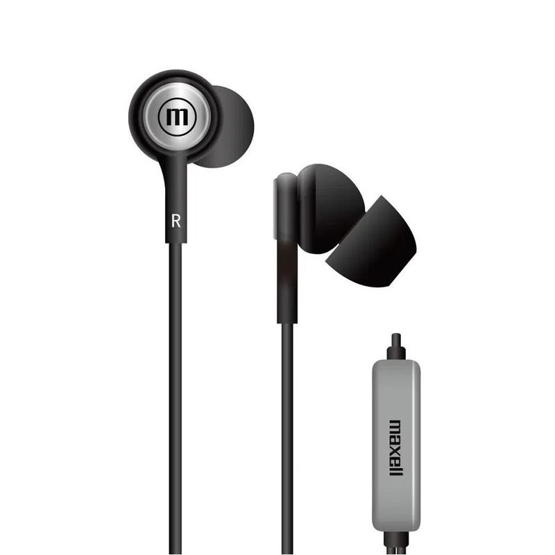 MAXELL - MAXELL AUDIFO IN-TIPS IN EAR STEREO BUDS WMIC BLK
