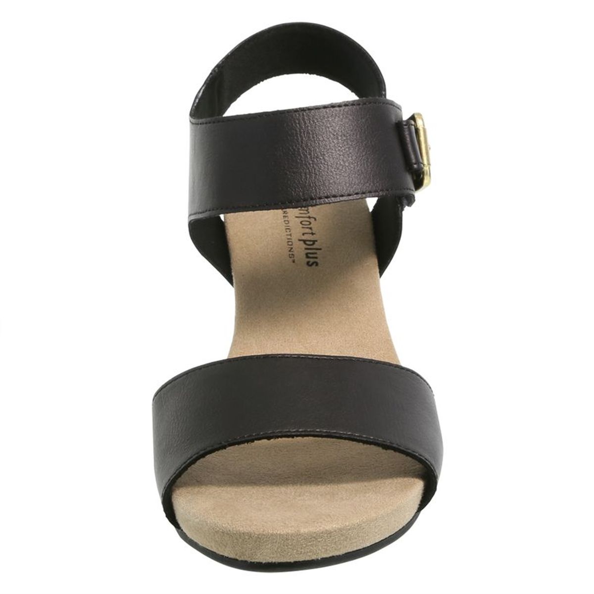 COMFORT PLUS - Sandalias de cuña velma para mujer comfort plus 191468 negro