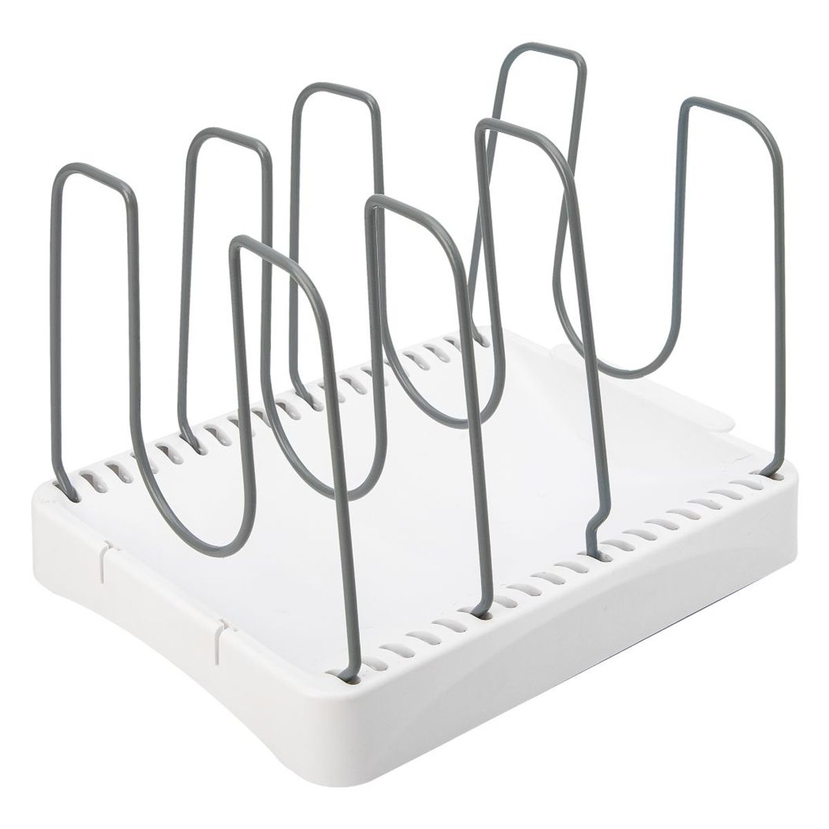 ESSENZA - Organizador Tapas de Ollas Blanco en ABS y Alambre Essenza