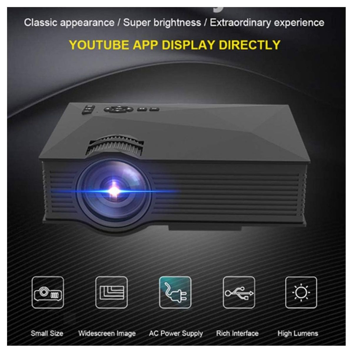 ONE PIXEL - Proyector de Video Generico Wifi Full HD UC-68