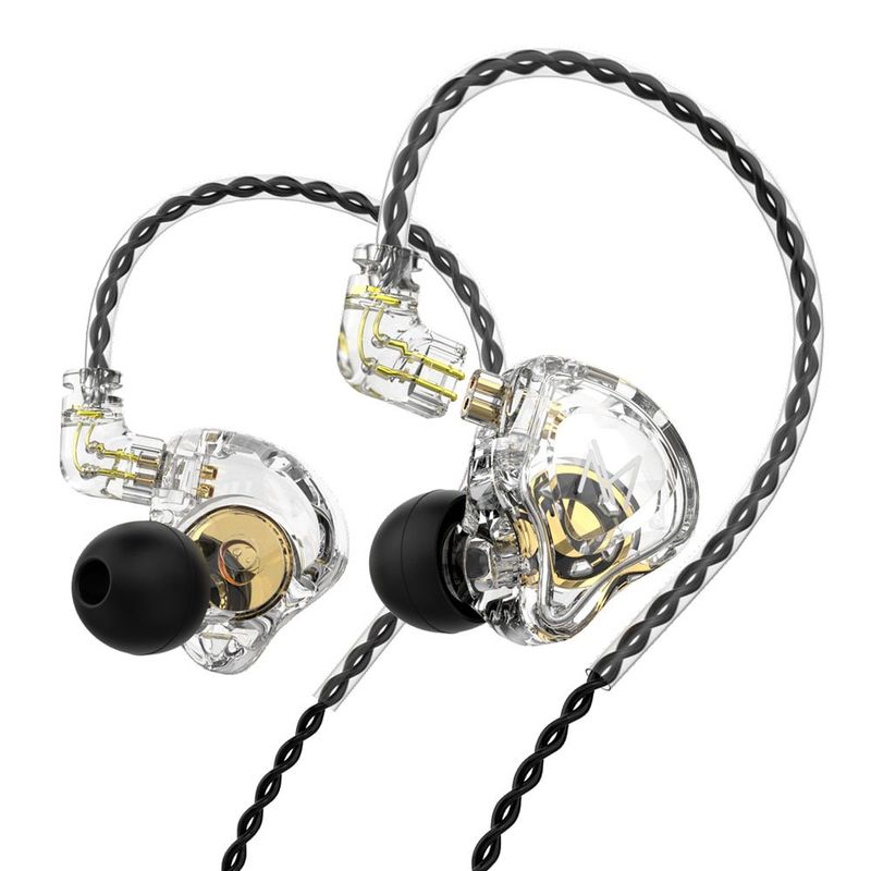 GENERICO - Audífonos Trn Mt1 Monitores In Ear TRANSPARENTE SIN MICROFONO