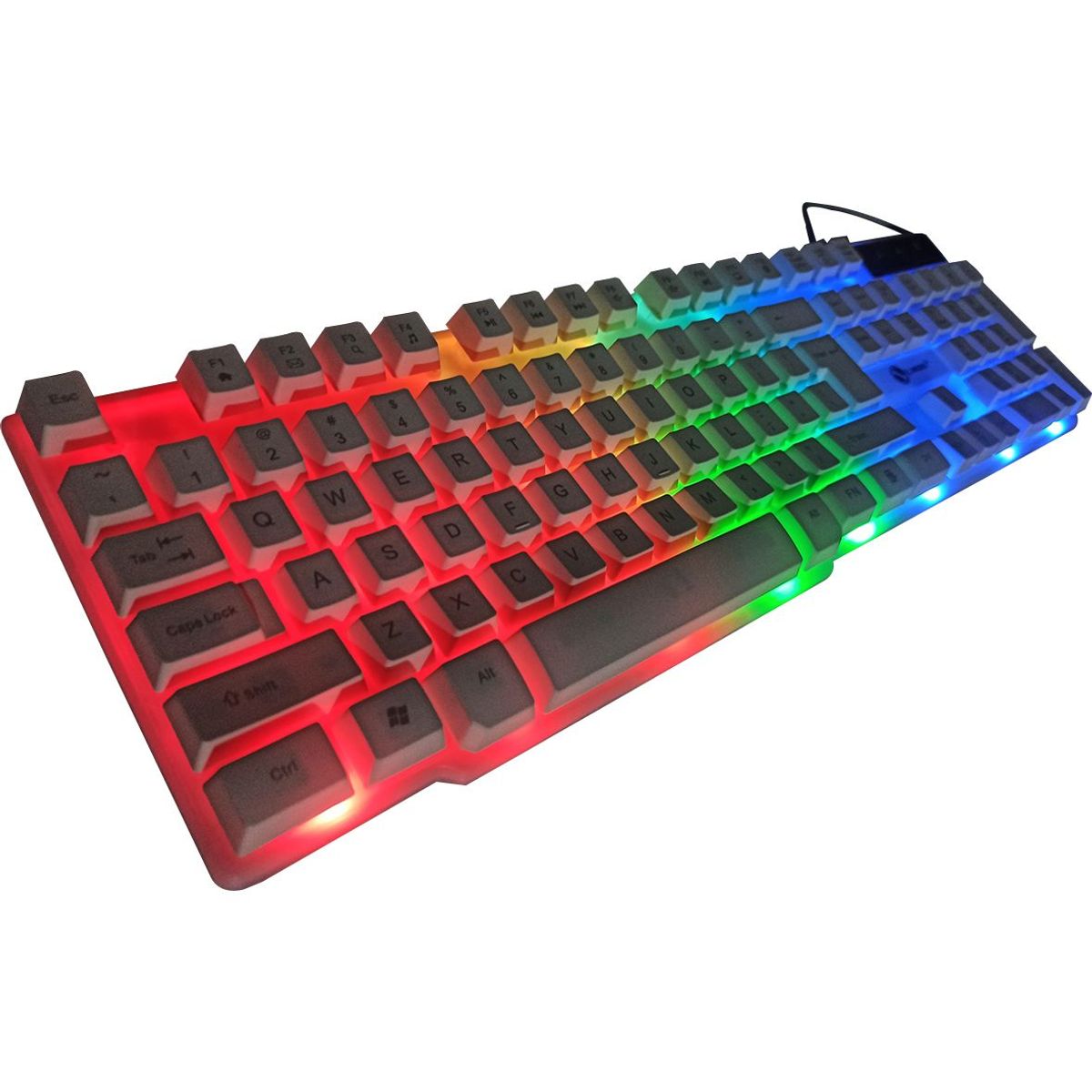 GENERICO - Teclado Gamer Retroiluminado Luces Blanco
