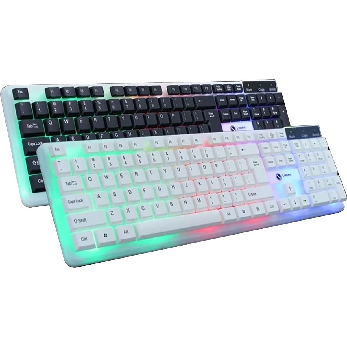 GENERICO - Teclado Gamer Retroiluminado Luces Blanco