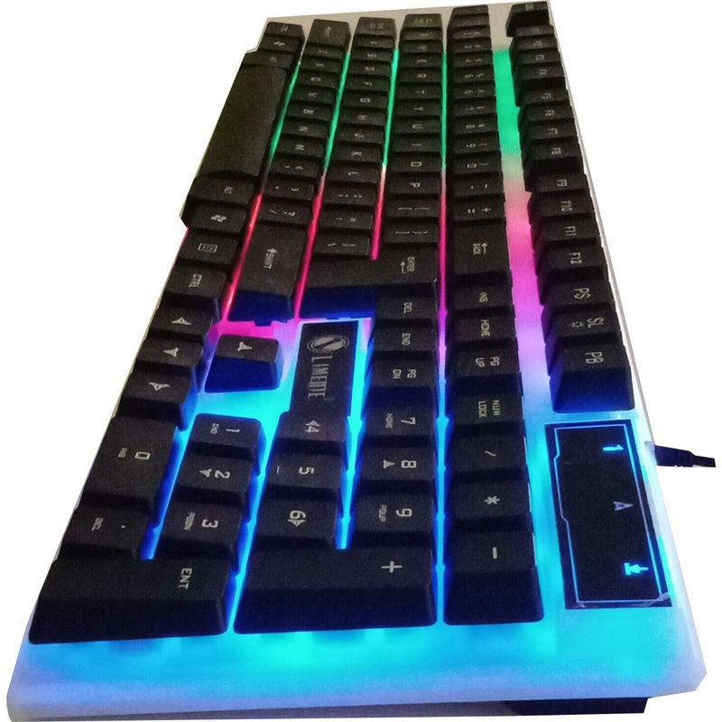 GENERICO - Teclado Gamer Retroiluminado Luces Negro