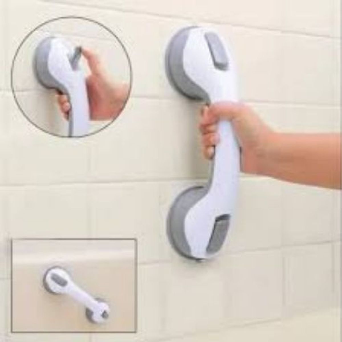 GENERICO - Agarradera de Baño Soporte Con Ventosas.