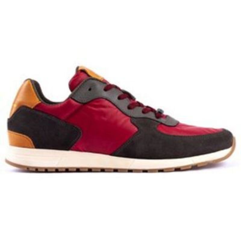 AMBITIOUS - Tenis Casuales  Deportivos  Bordo-Gris DE-5564AM.2