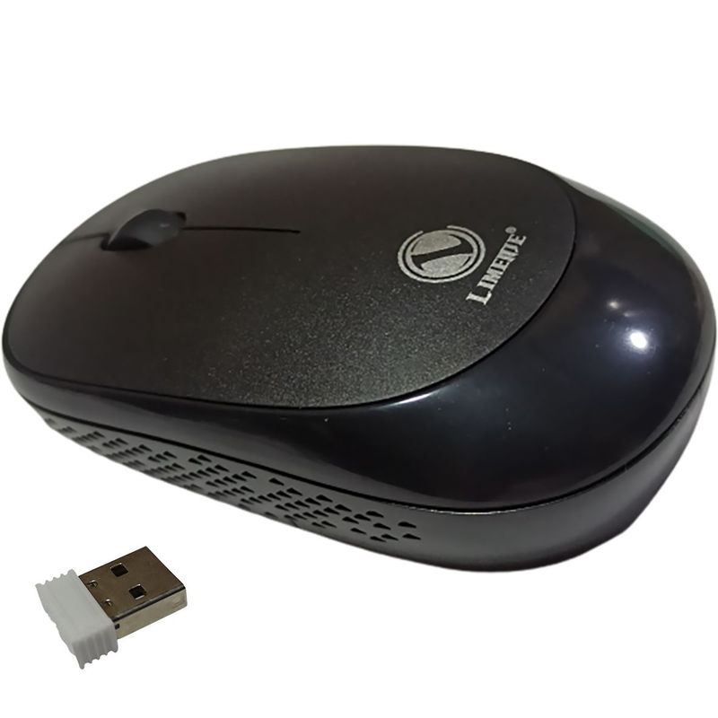 GENERICO - Mouse inalámbrico de 24G ultrafino portátil incluye pila Negro