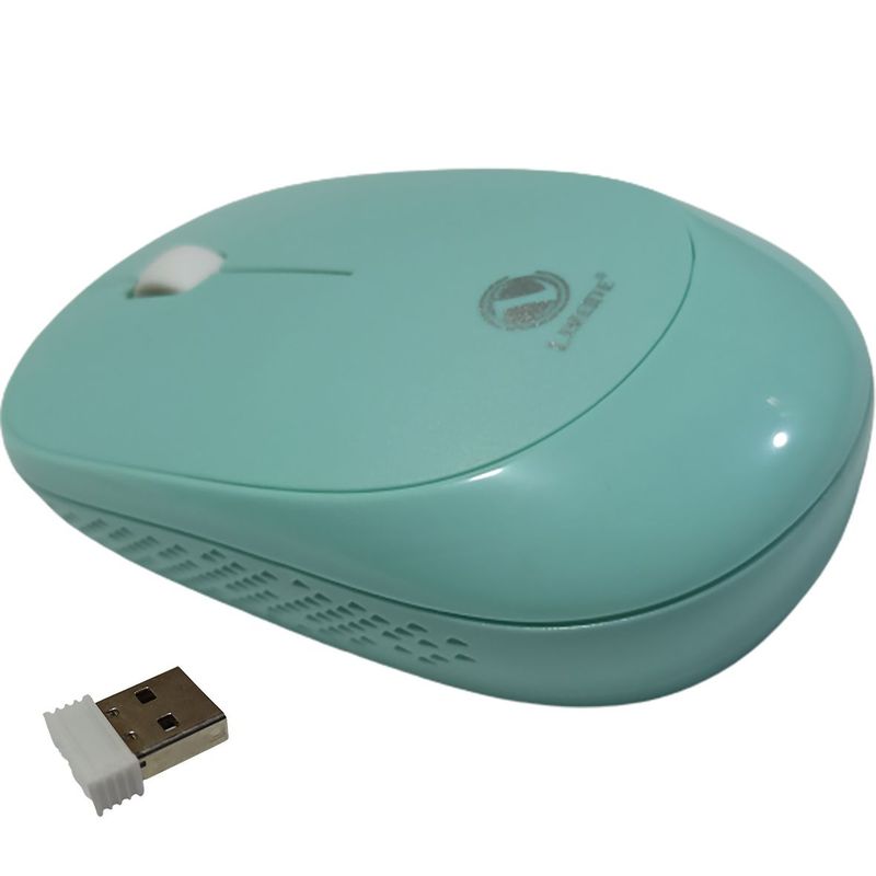 GENERICO - Mouse inalámbrico de 24G ultrafino portátil incluye pila Azulado