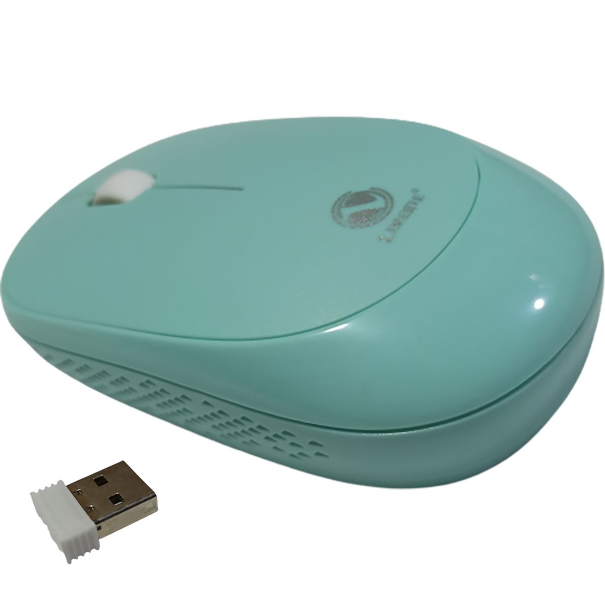 GENERICO - Mouse inalámbrico de 24G ultrafino portátil incluye pila Azulado