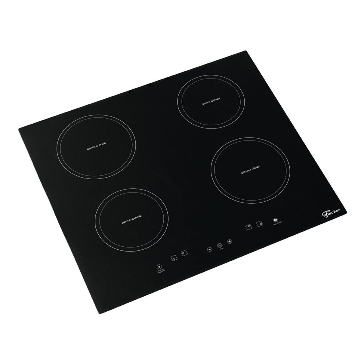 FISCHER - Estufa Empotrar 4Q Inducción Vitroceramica Negro 220V Marca Fischer