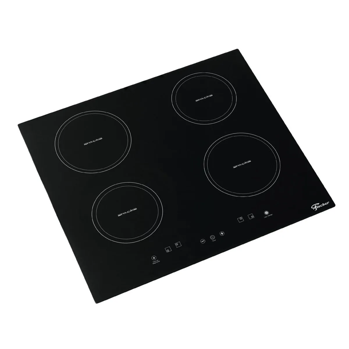FISCHER - Estufa Empotrar 4Q Inducción Vitroceramica Negro 220V Marca Fischer