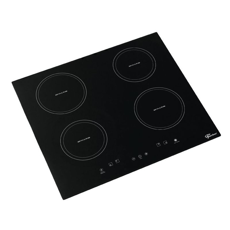 FISCHER - Estufa Empotrar 4Q Inducción Vitroceramica Negro 220V Marca Fischer.