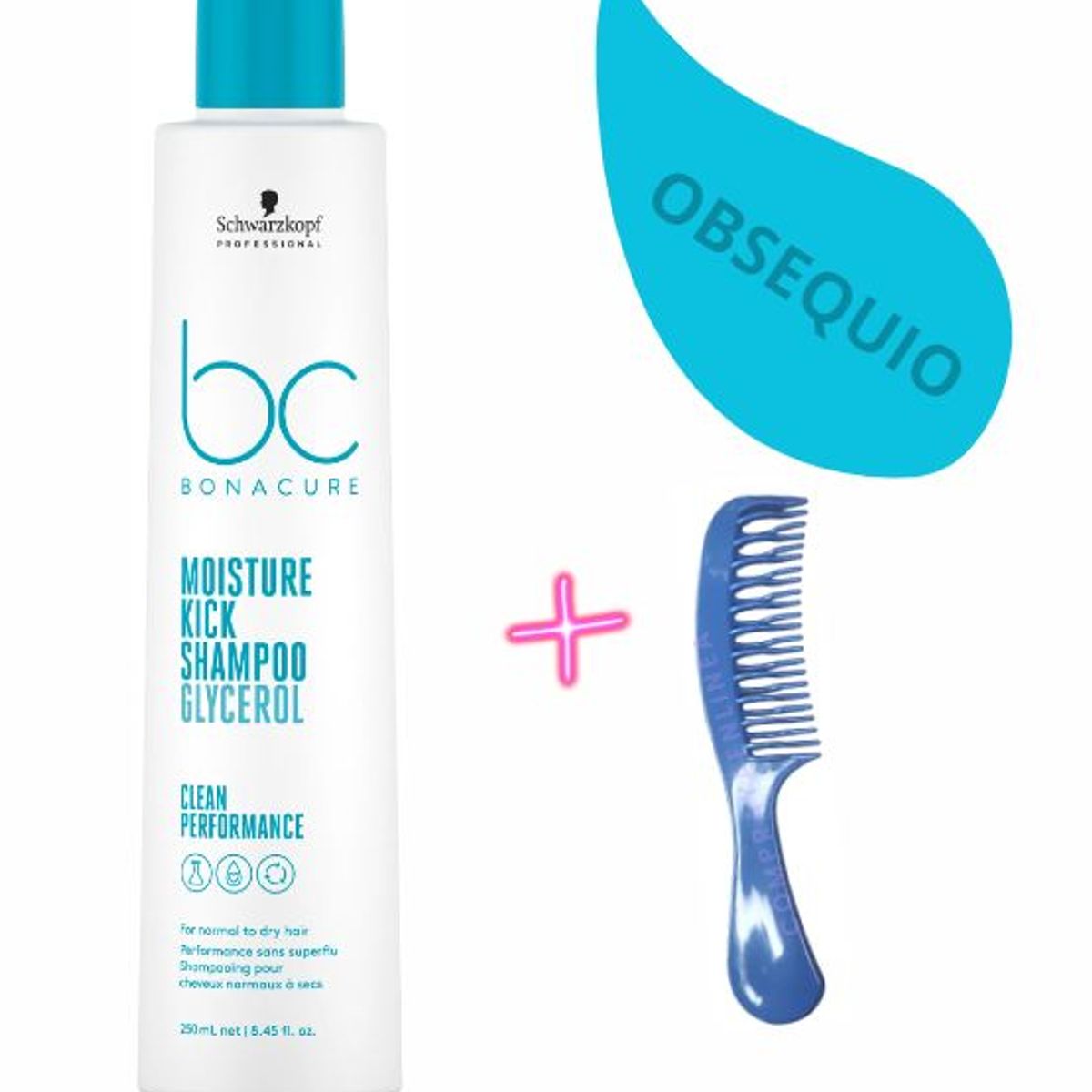 SCHWARZKOPF - Shampoo Bonacure Moisture Kick Hidratación 200ML
