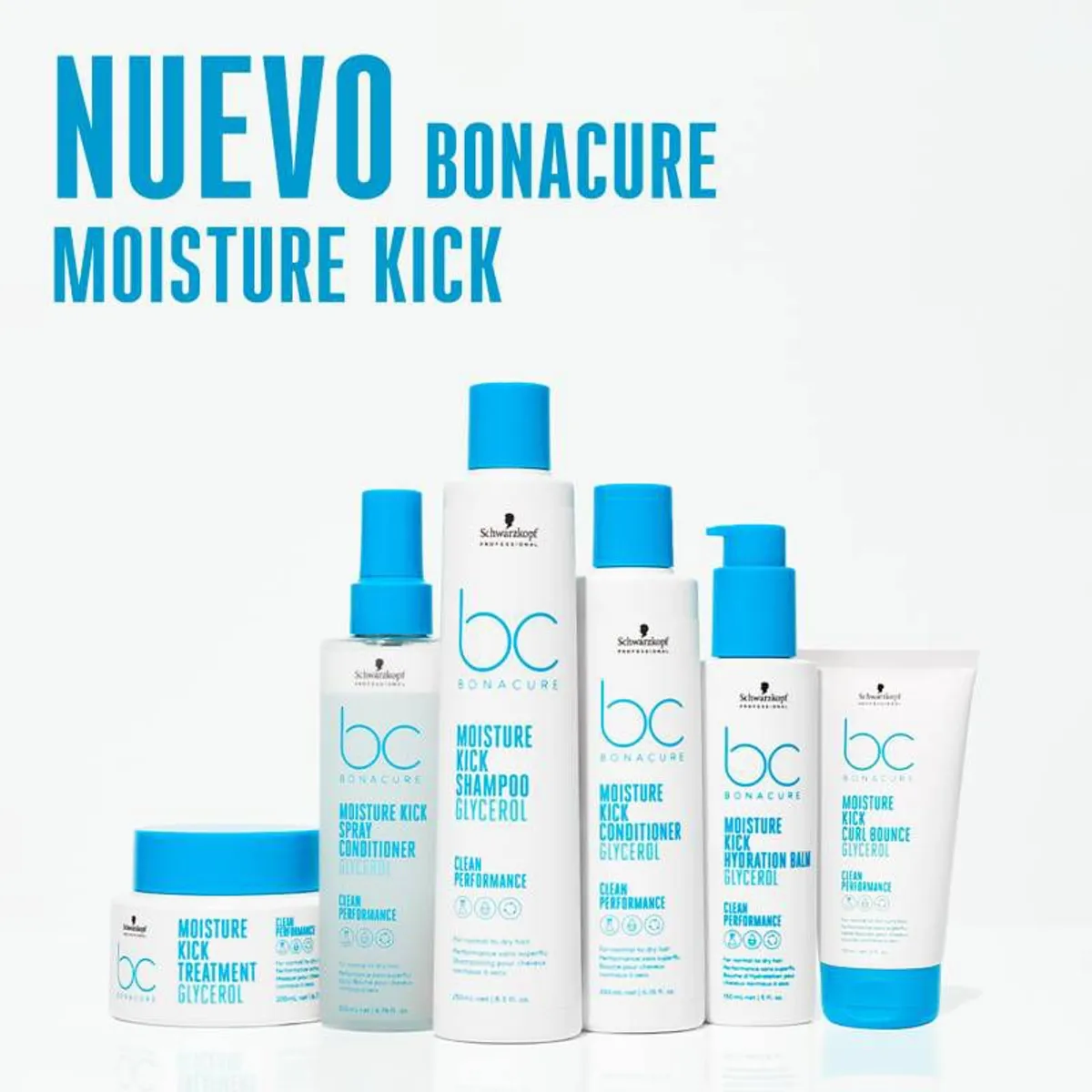 SCHWARZKOPF - Bonacure Moisture Kick Curl Bounce 150mL ONDAS CRESPOS HIDRATACION