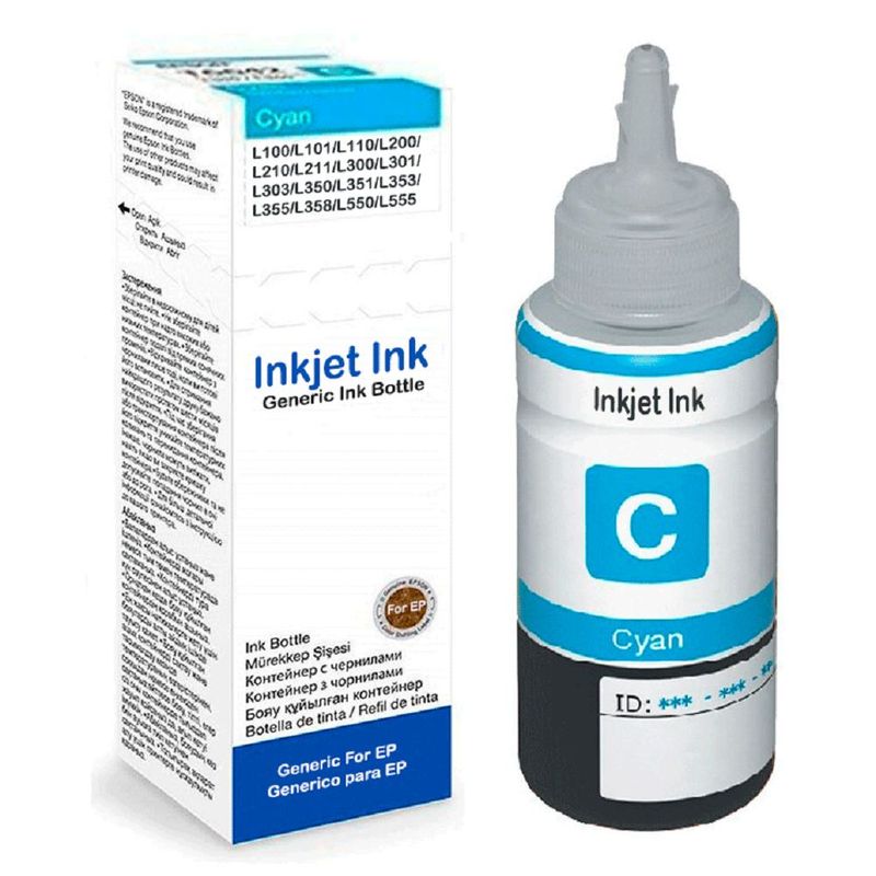 GENERICO - Tinta Genérica para EPSON T664 L100 L200 L300 L550 CYAN