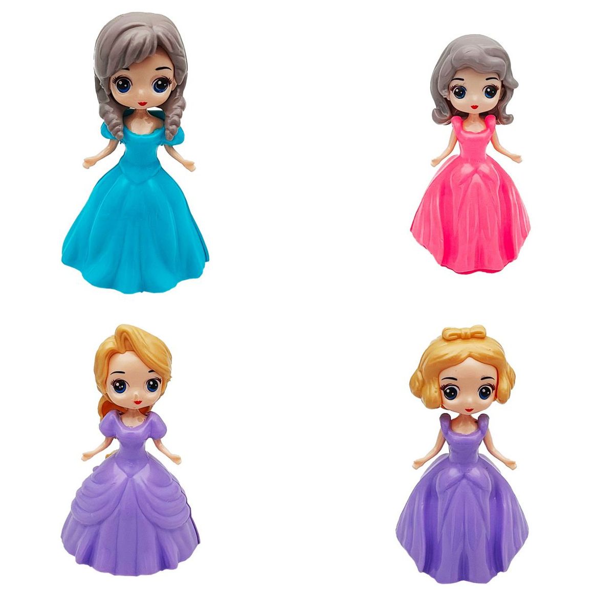 DAYOSHOP - Muñeca Princesas Juguete Niña Colecciòn Huevos+ Pegatina X 4