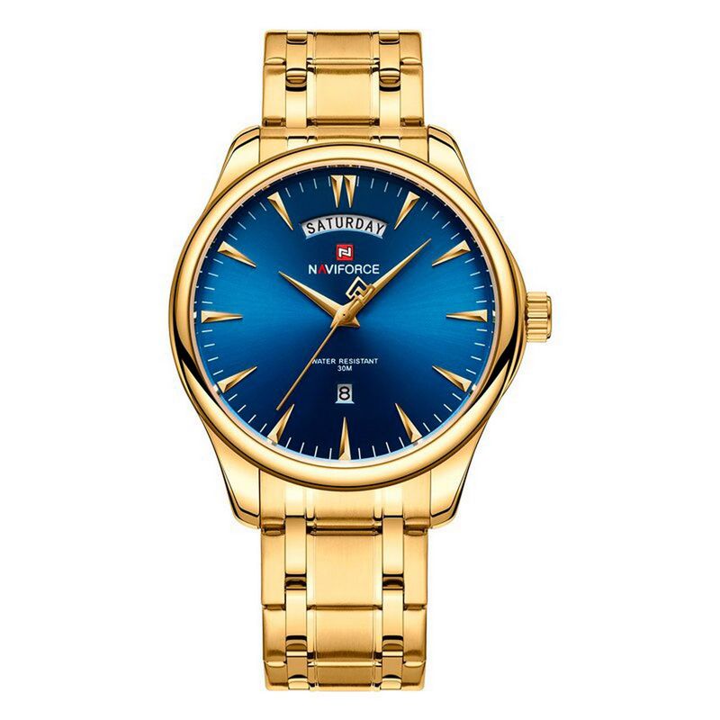 NAVIFORCE - Reloj Naviforce Nf 9213 Hombre Acero Inoxidable + Estuche
