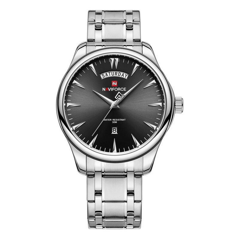 NAVIFORCE - Reloj Naviforce Nf 9213 Hombre Acero Inoxidable + Estuche