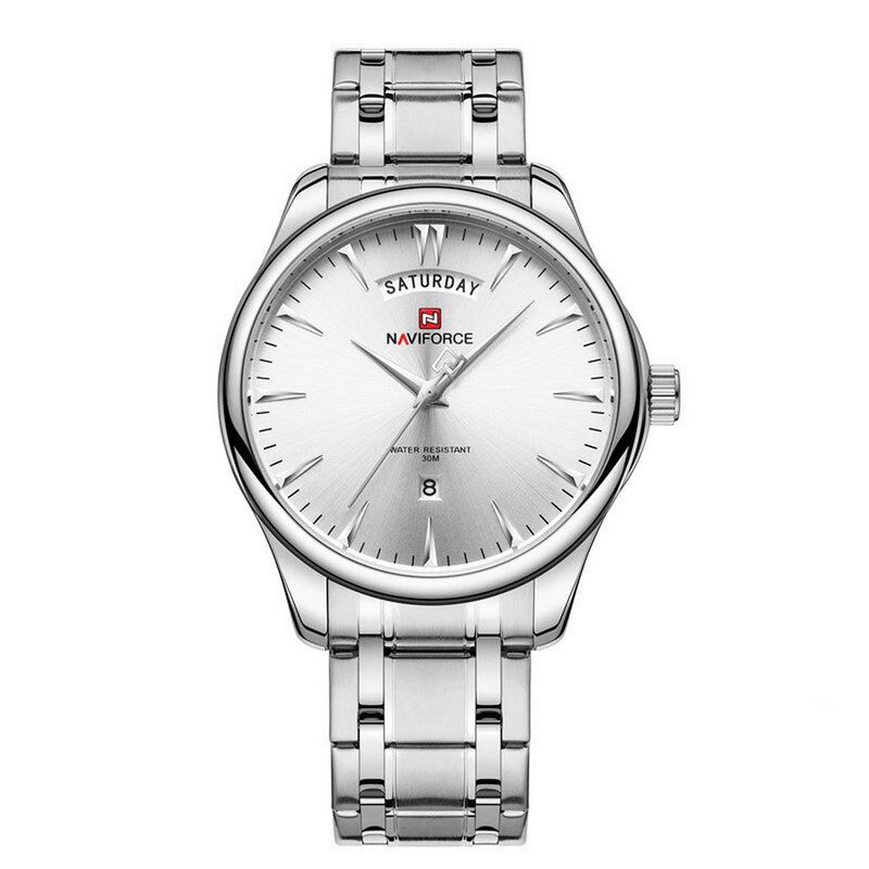 NAVIFORCE - Reloj Naviforce Nf 9213 Hombre Acero Inoxidable + Estuche
