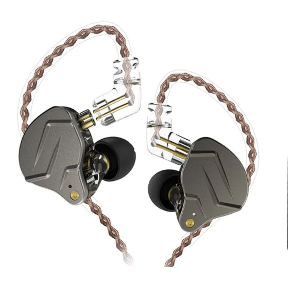 KZ - Audífonos Kz Zsn Pro Monitoreo In Ear  GRIS SIN MICROFONO