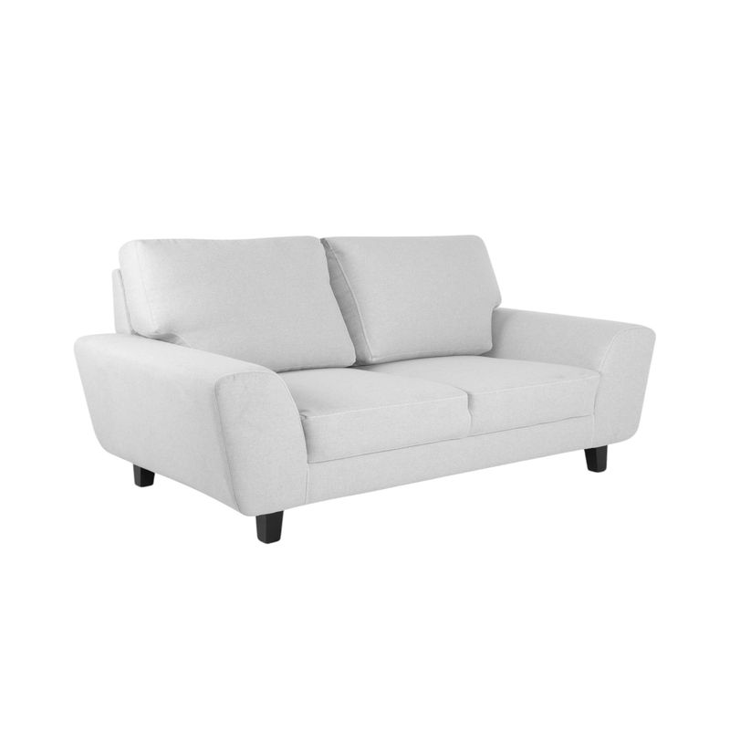 MUEBLES FIOTTI - Sofa 3 Puestos Gris Poliester Evora
