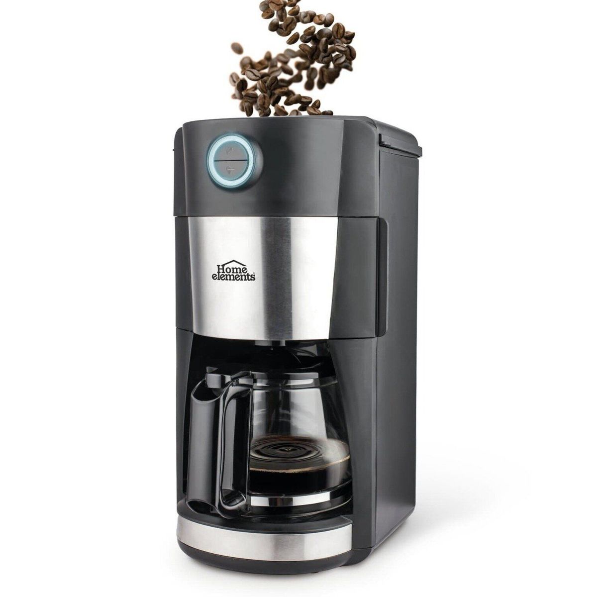 HOME ELEMENTS - Cafetera home elements molino de café 12 tazas