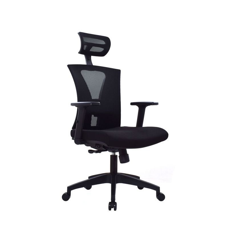 BONNO - Silla de Oficina con Cabecero Niza Syncro Bonno