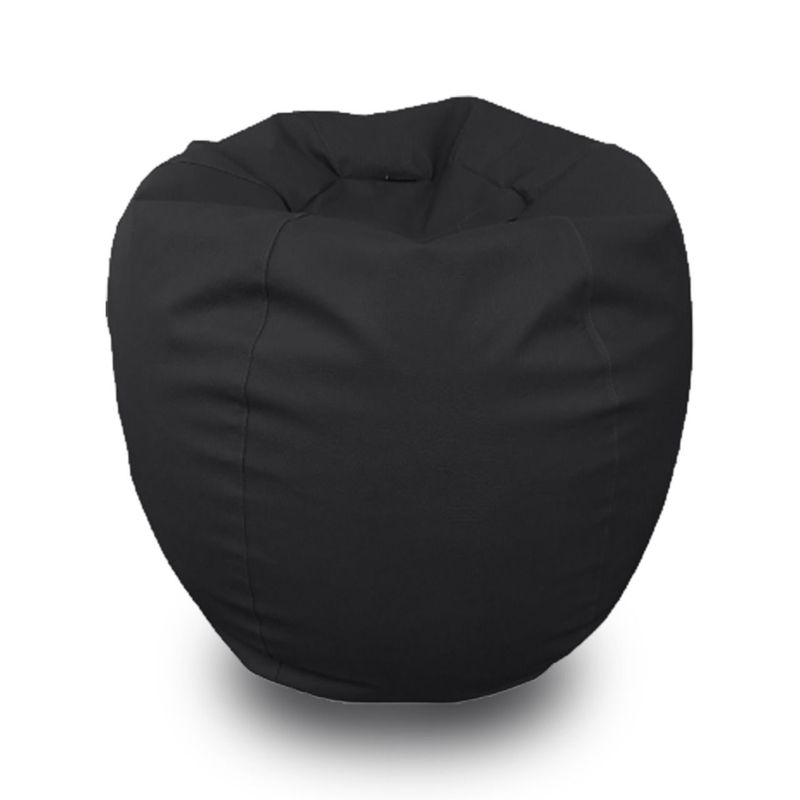 ESTILO RELAX - Silla Puff Bubble En Cuerotex Talla M - Negro.