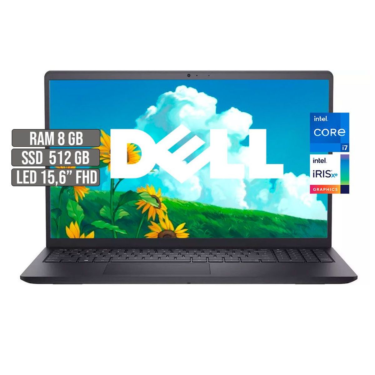 DELL - PORTATIL DELL INSPIRON INTEL CORE I7-1165G7 SSD 512GB RAM 8GB 15,6 FHD