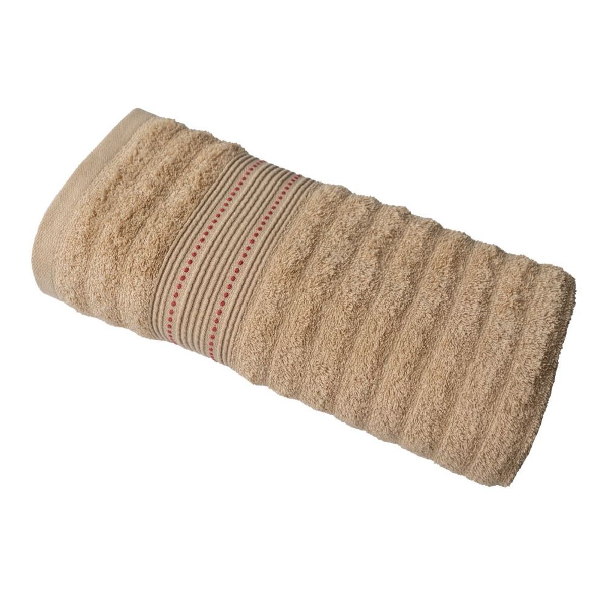 FATELARES - Toalla Cañamo Crema Rojo Cuerpo 70x140cm 500gr Fatelares Algodón