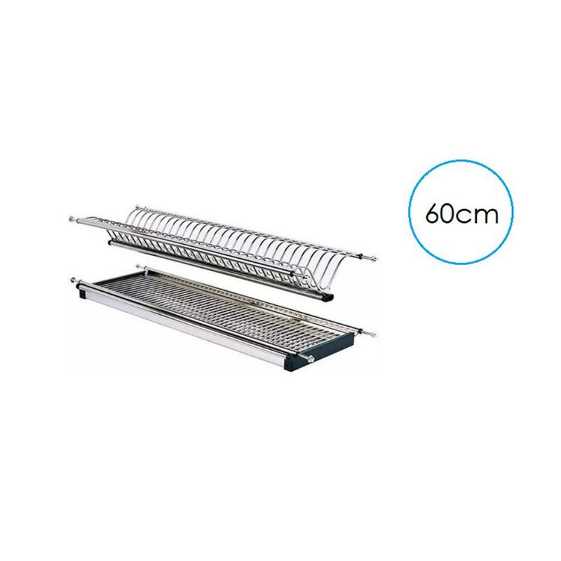GENERICO - Locero Platero Escurre Platos Módulo 60cm - Acero Inoxidable