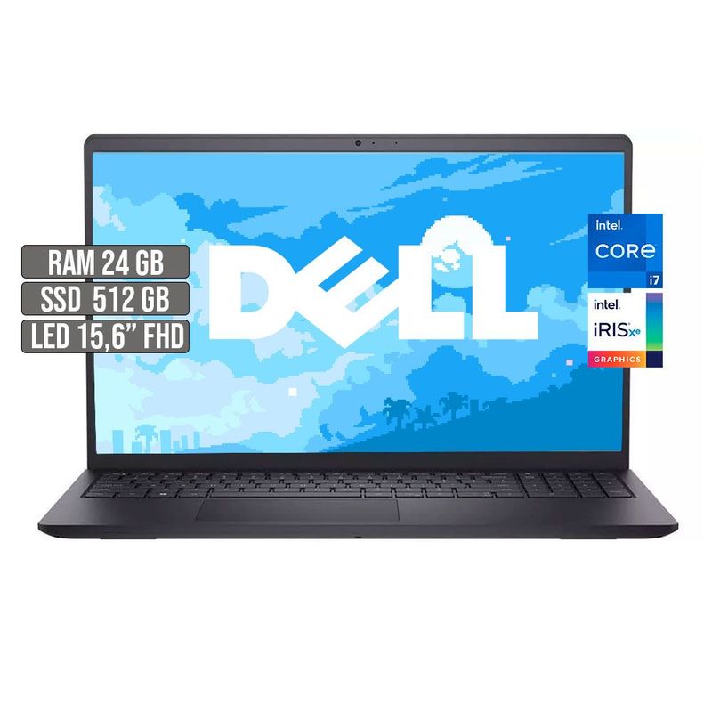 DELL - PORTATIL DELL INSPIRON INTEL CORE I7-1165G7 SSD 512GB RAM 24GB  15,6" FHD
