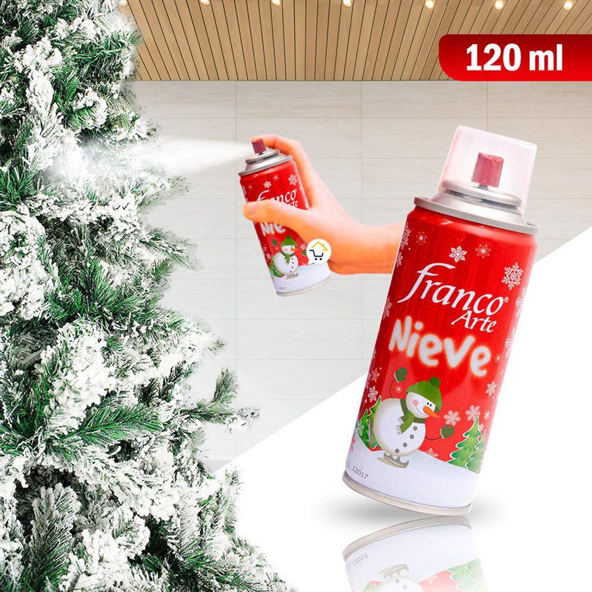 COMPRALOENCASA COM - Espuma Nieve Artificial Spray 120 Ml Decoración ES120
