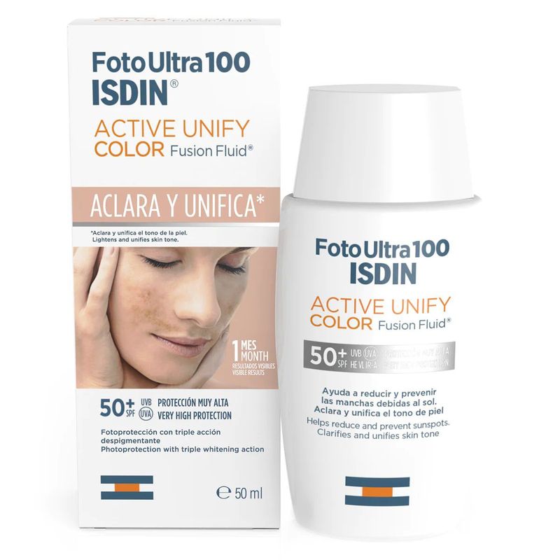 ISDIN - Protector Solar Despigmentante Isdin Active Unify Con Color x 50 Ml