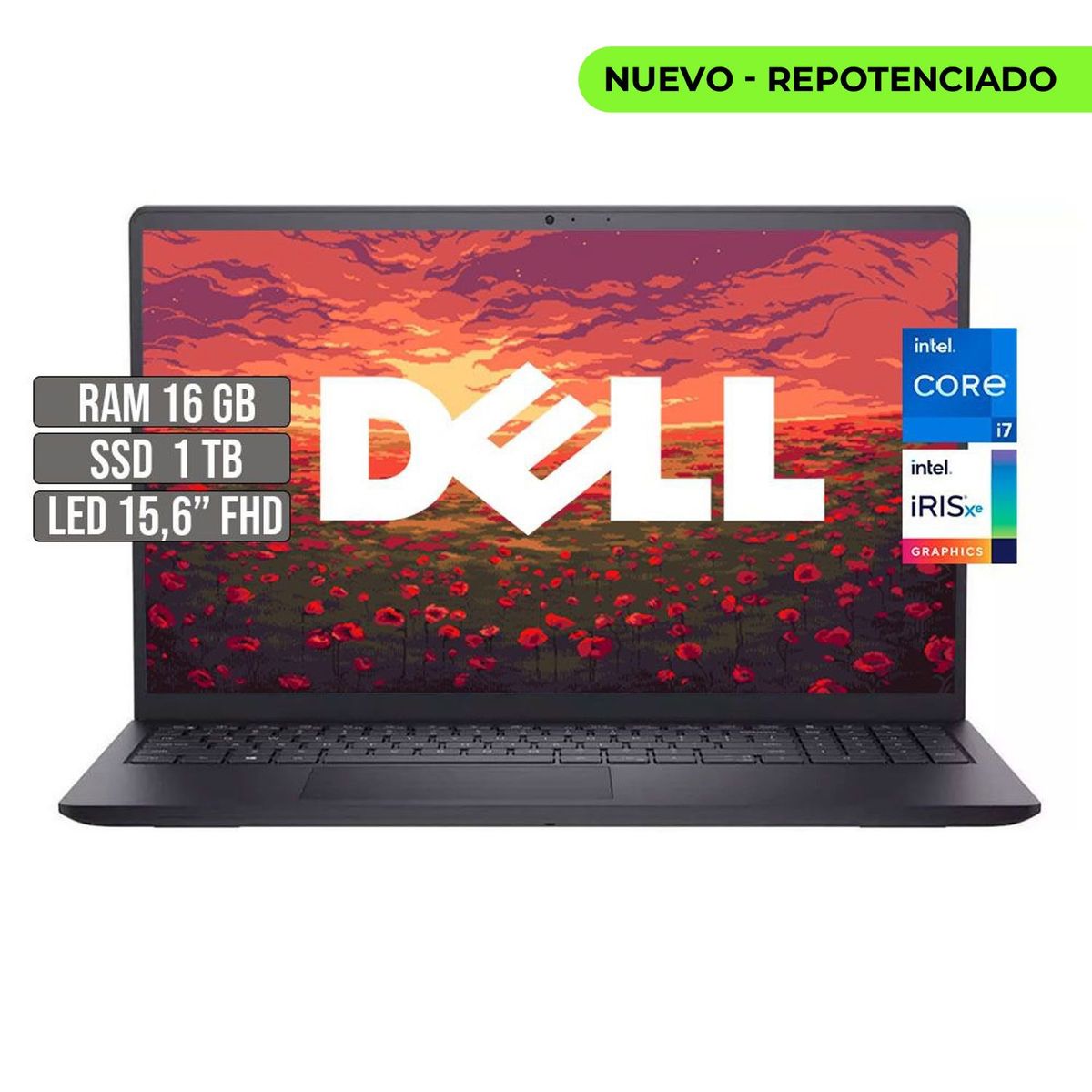 DELL - PORTATIL DELL INSPIRON INTEL CORE I7-1165G7 SSD 1TB RAM 16GB 15,6 FHD
