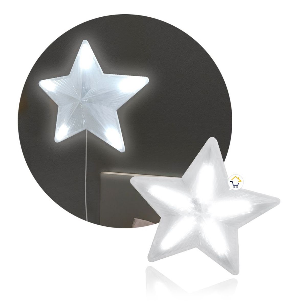 COMPRALOENCASA COM - Estrella luz led grande ventana puerta navidad 2291b