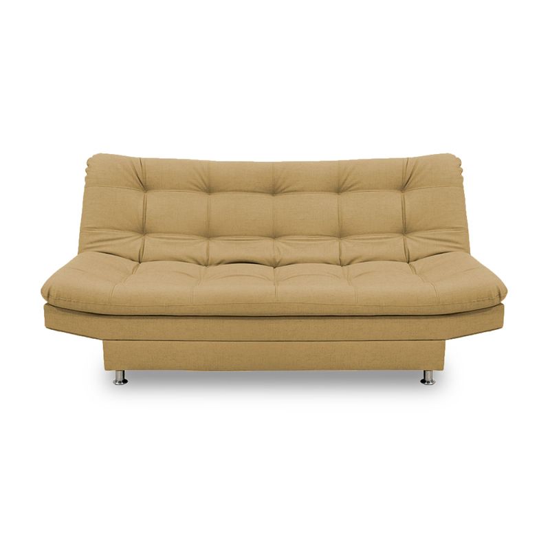 INDUSTRIAL BASESTILOS - Sofá Cama Moltochic Lino Beige patas metálicas