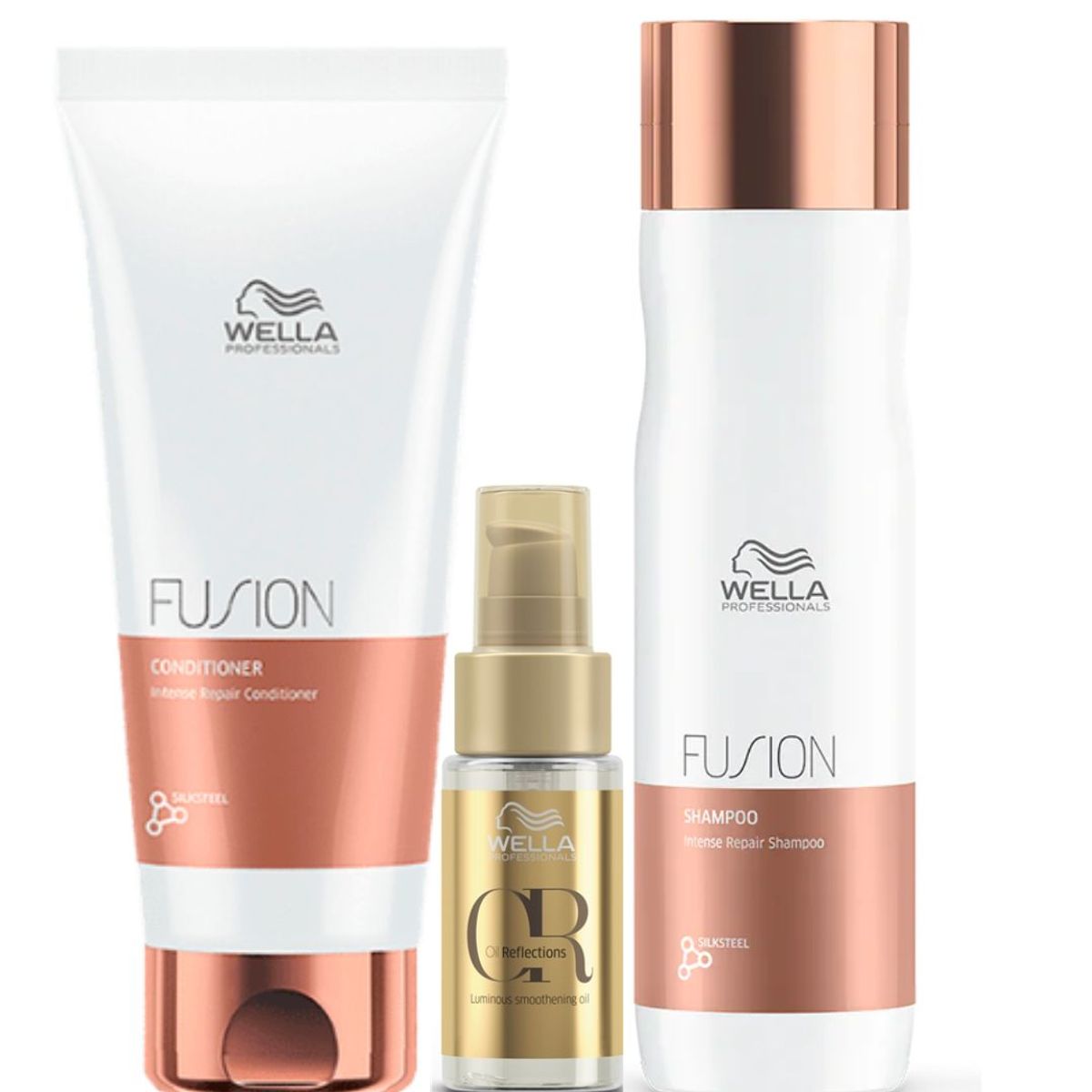 WELLA - Kit Wella Fusion Shampoo  Acondicionador  Oleo