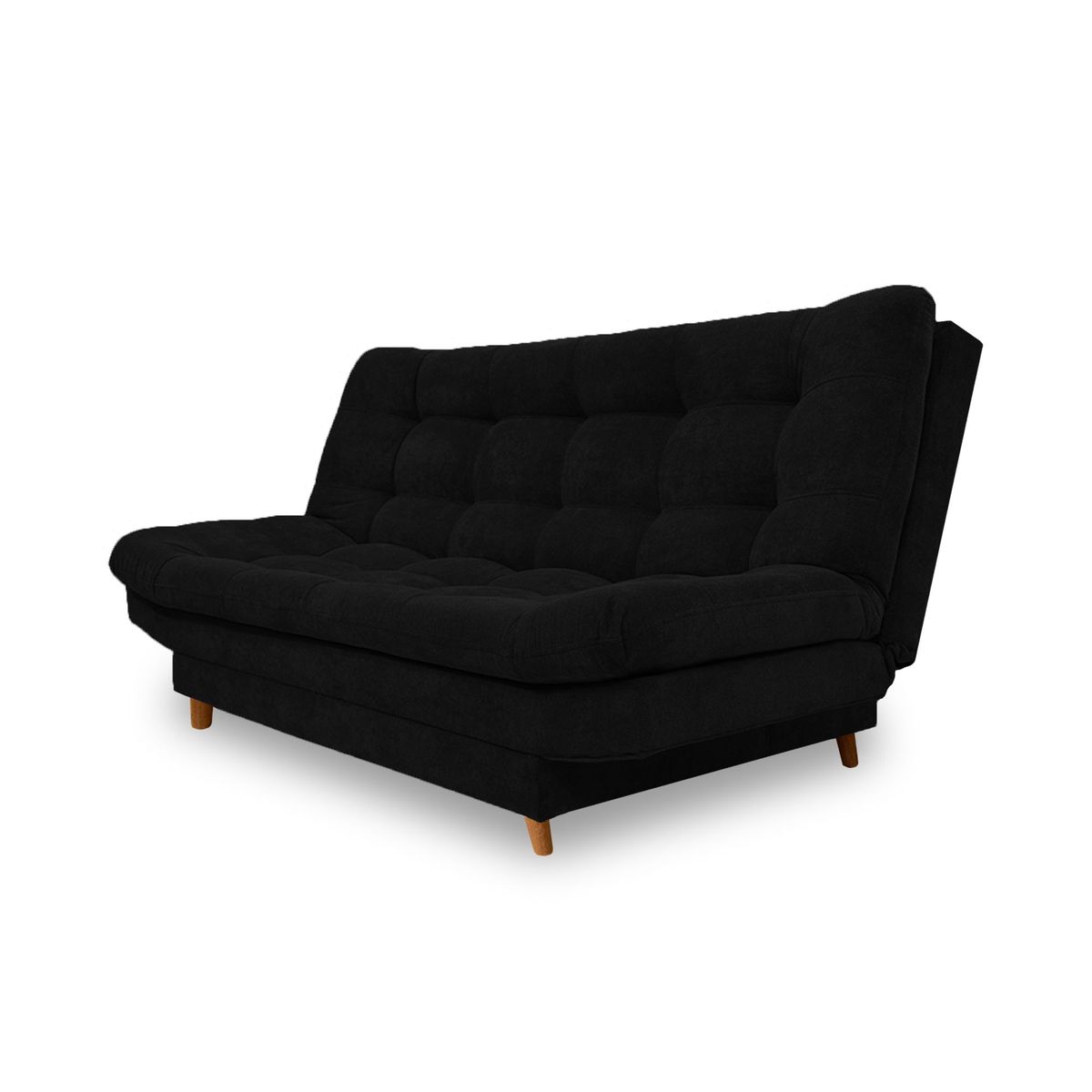 INDUSTRIAL BASESTILOS - Sofá Cama Moltochic Lino negro  cojines vino patas metal