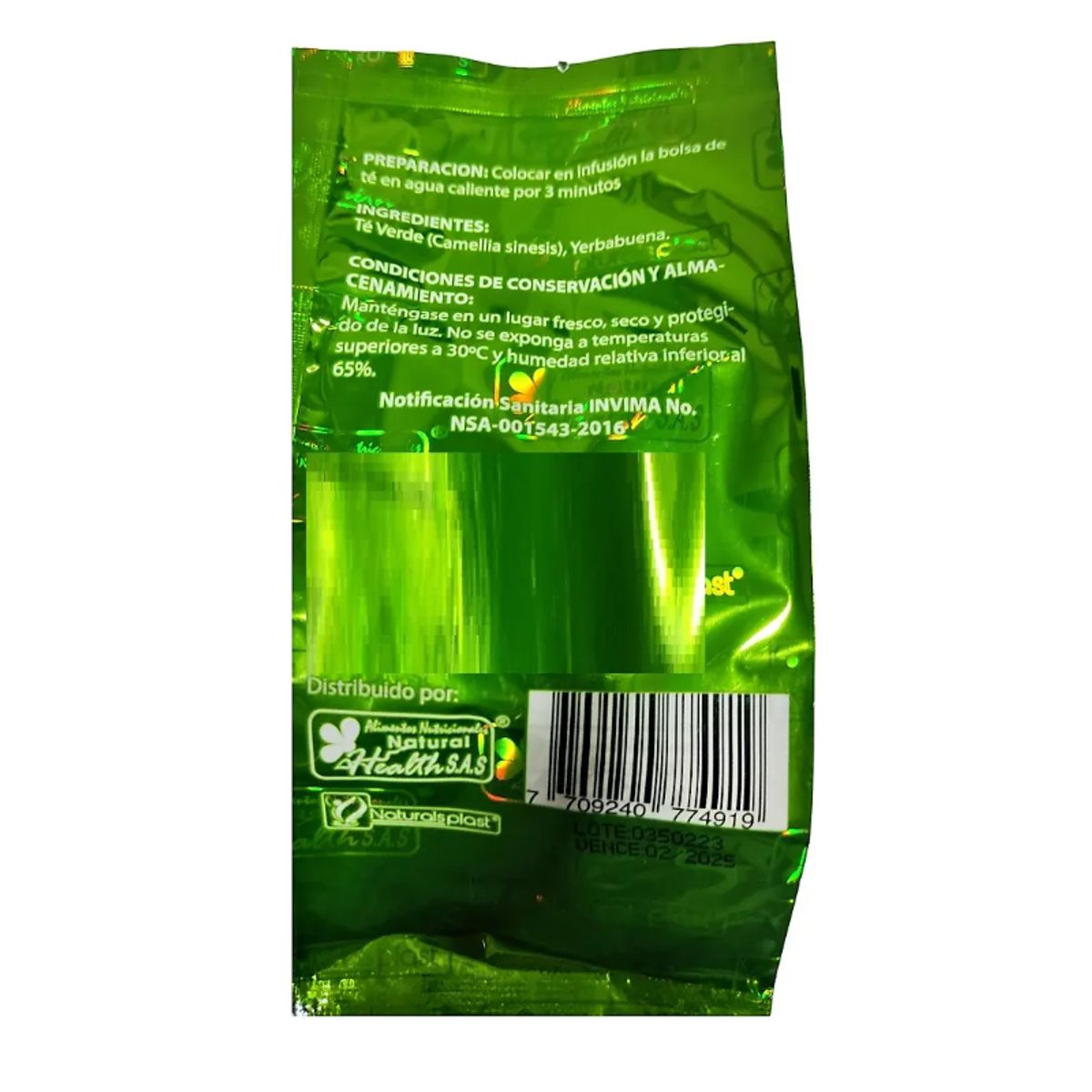 GOSLIM - Te Verde Waslim Respuesto X 30 CONTROL APETITO