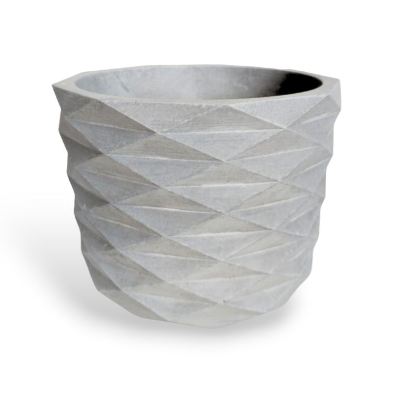 DE CONCRETO MATERAS Y DISEÑO - Matera Carlota Petty de Cemento 12.5x15 cm Gris