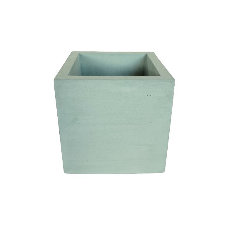 DE CONCRETO MATERAS Y DISEÑO - Matera Eloisa Petty de Cemento 10x10x10 cm Verde Oliva