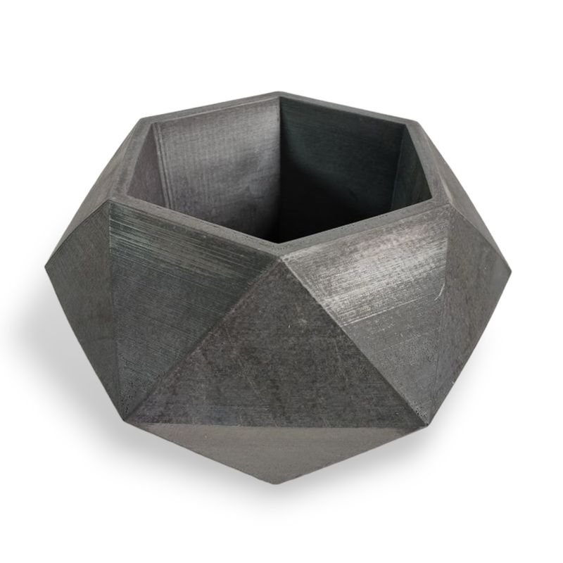DE CONCRETO MATERAS Y DISEÑO - Matera Adara de Cemento 10.6x18x10.8 cm Oscuro