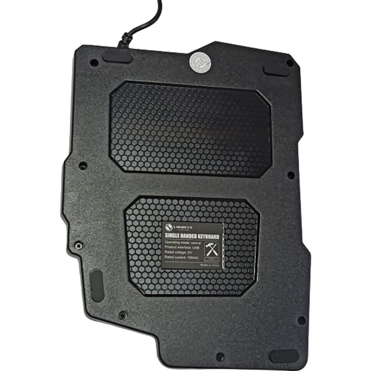 GENERICO - Teclado Para Juegos Retroiluminado Con Una Sola Mano