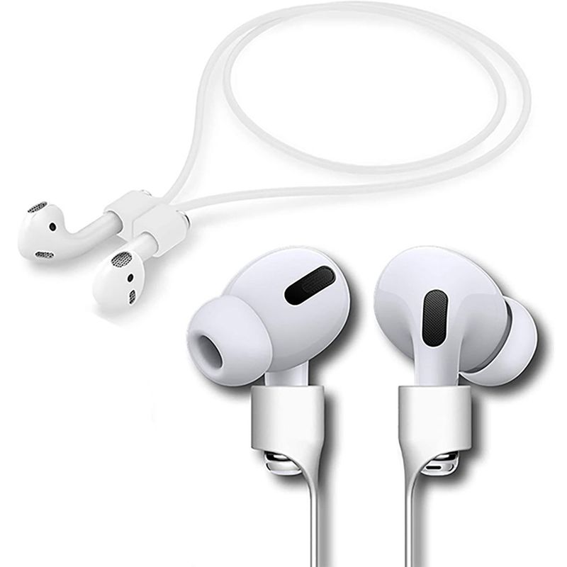 GENERICO - Cable Siliconado Magnetico Para Audifonos Bluetooth A¡rpods BLANCO